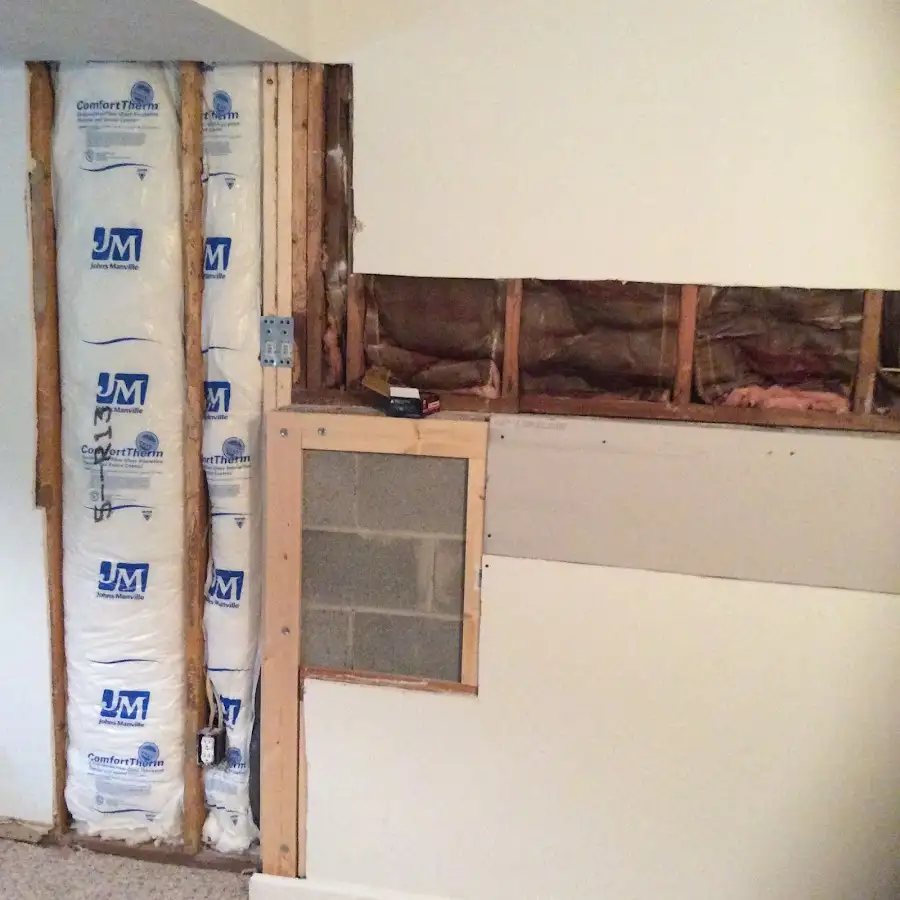 Wall insulation replacement during Structural Drying in Bellevue
